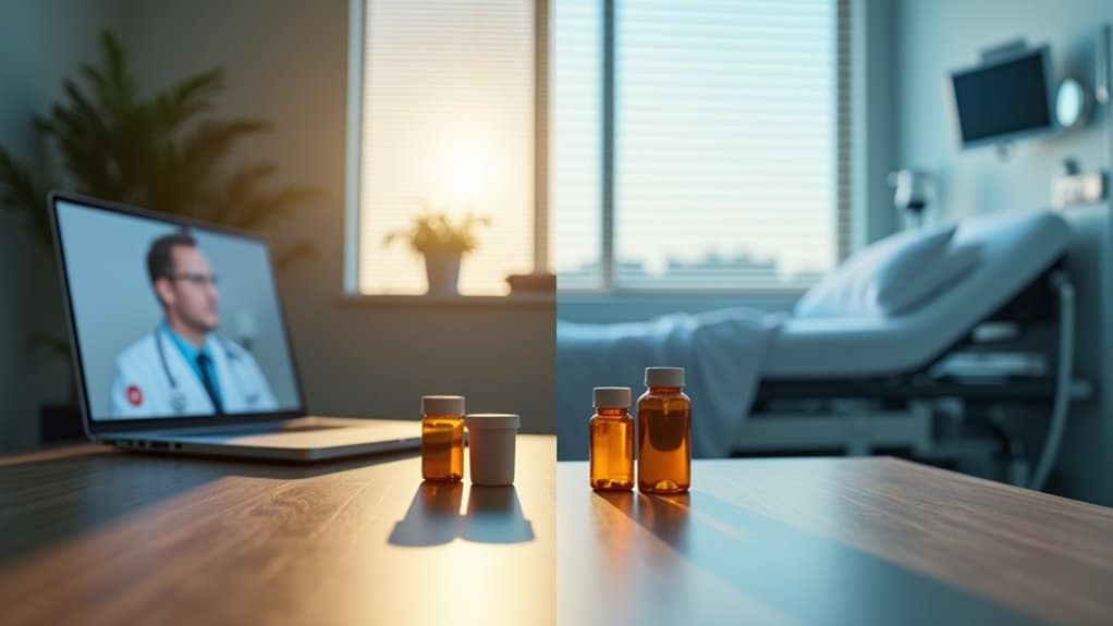 outpatient vs inpatient detox