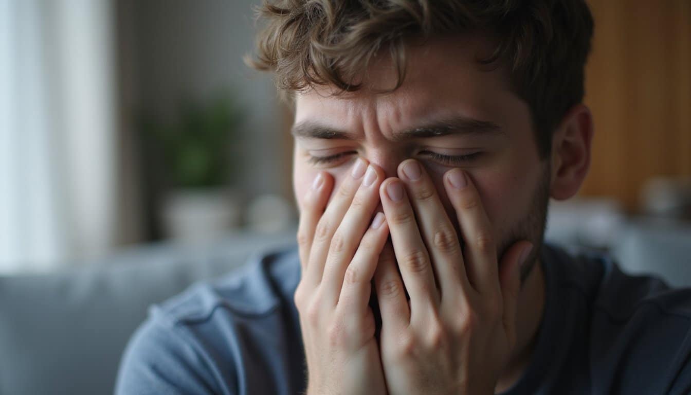 persistent nasal obstruction from vascular damage